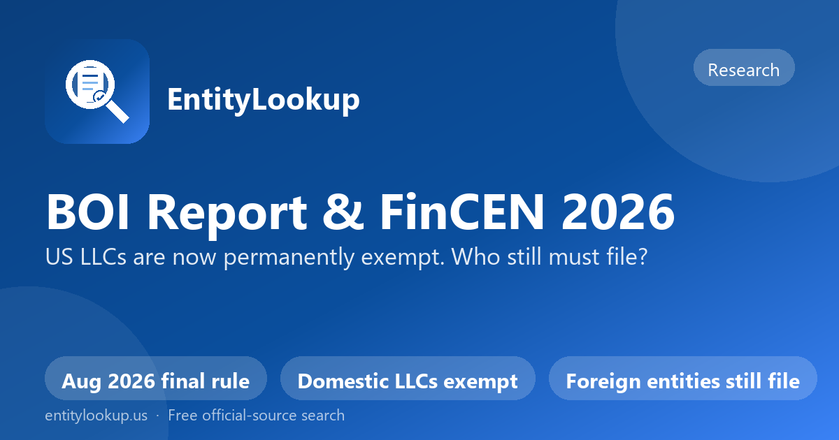 BOI Report & FinCEN in 2026: Do You Still Need to File?